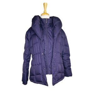 Mackintosh New England Down Feather Puffer Coat Purple Medium